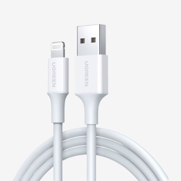 UGREEN USB-A Male to Lightning Male Cable Nickel Plating ABS Shell 2m - White