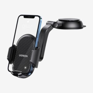 Ugreen Waterfall-Shaped Suction Cup Phone Mount - Black