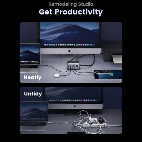 Ugreen 100W Charging Station Nexode 7-In-1 Power Strip For Home And Office CD270 - Image 5