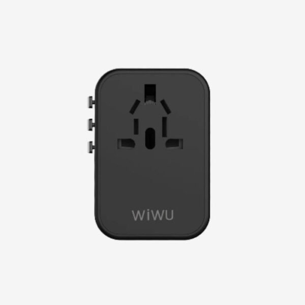 WIWU UA-303 Universal Plug Adapter - Black - Image 2
