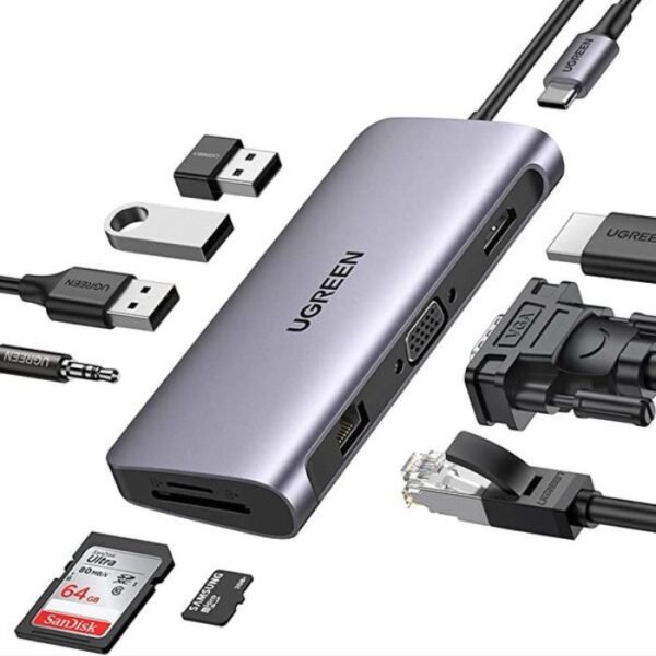 UGREEN CM179 USB-C 10-IN-1 Multifunctional Adapter - Image 3