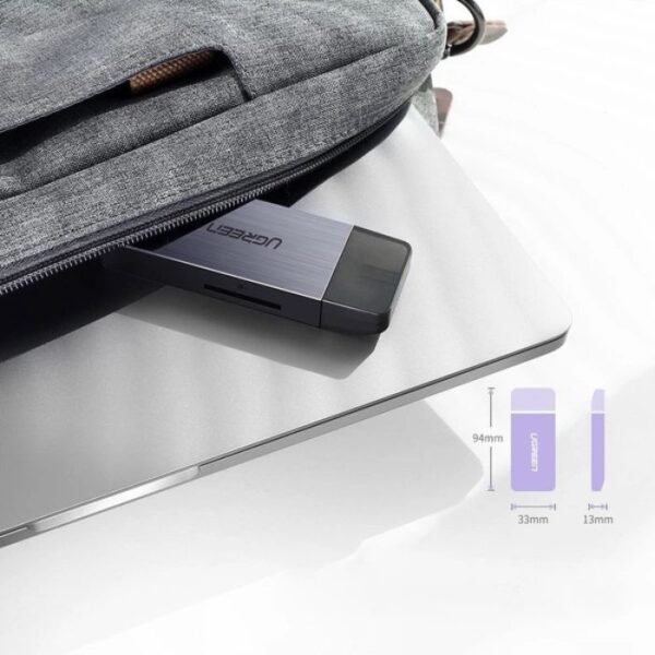 UGREEN CM180 4-in-1 USB 3.0 Card Reader Gray - Image 4