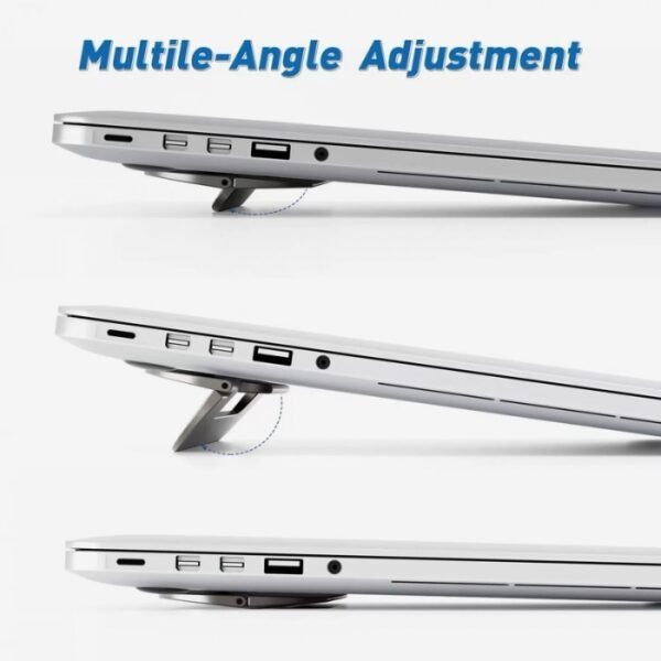 Powerology Ultra-Thin Laptop Stand - Grey PADPLS - Image 4