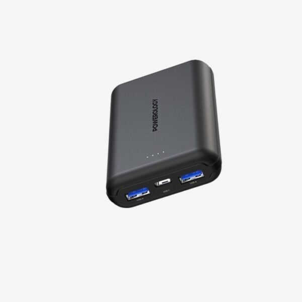 Powerology 10000 mAh PD20w QC 18W 2*USB-A 1*USB-C Port Fast Charging Power Bank - Black PPBCHA27