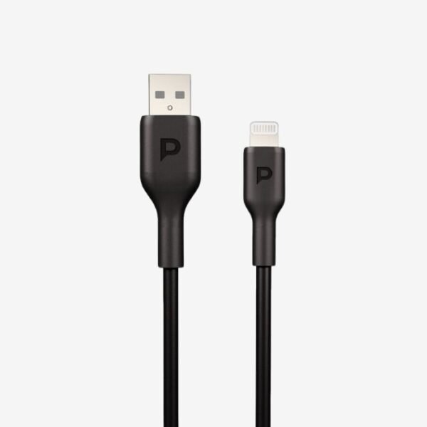 Powerology USB-A To Lightning Data Sync And Charge Cable 1.2m - Black PWATL1M - Image 3