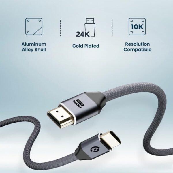 Powerology 8K HDMI Braided Cable 2M - Image 4