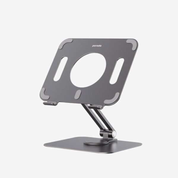 Porodo Alum. Alloy Holder Angle Adjustable And Rotatable Tablet Stand
