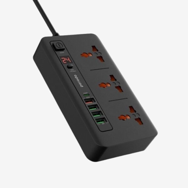 Porodo Multi-Port Power HUB 4 USB-A/USB-C Ultimate Home & Office Kit 2M PDFWCH013 - Image 4