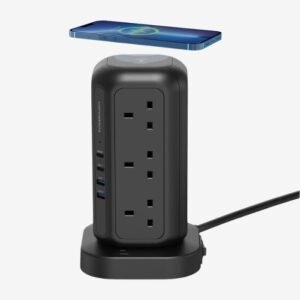 Powerology 12 Socket Multiport Tower Hub Extension PWCUQC013