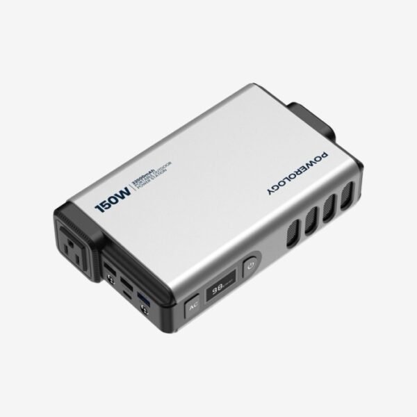 Powerology Mini Power Station with AC Output 150W 32000mAh PD 100W - Gray