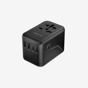 POWEROLOGY UNIVERSAL MULTI-PORT TRAVEL ADAPTER PD 65W (3X TYPE-C WITH 2X USB-A PORTS) P65W3PD