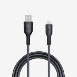 Powerology USB-A To Lightning Data Sync And Charge Cable 1.2m - Black PWATL1M
