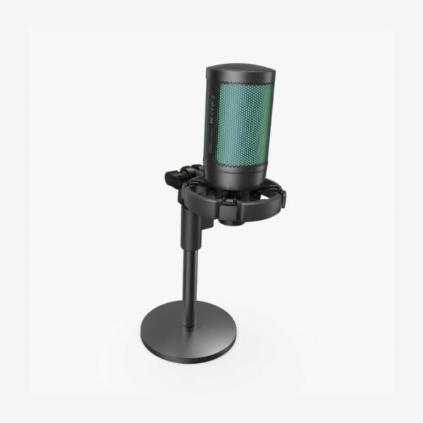 Porodo Gaming Professional RGB Condenser Microphone with Extension Stand - Black PDX519 - Image 2