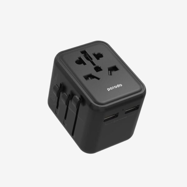 Porodo Dual USB-A Universal Travel Adapter 2.4A - Image 2