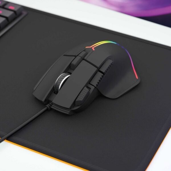 Porodo Gaming Mouse, 8D Wired with RGB Lighting Effects PDX316 - Image 3