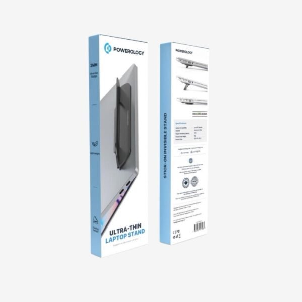 Powerology Ultra-Thin Laptop Stand - Grey PADPLS - Image 5