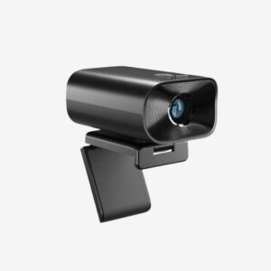 Powerology 1080p Web Cam with 5x Digital Zoom in-built Mic and Speaker- Black PCFRCMBK