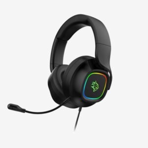 Porodo Gaming RGB Headphone with Detachable Microphone - Black PDX418
