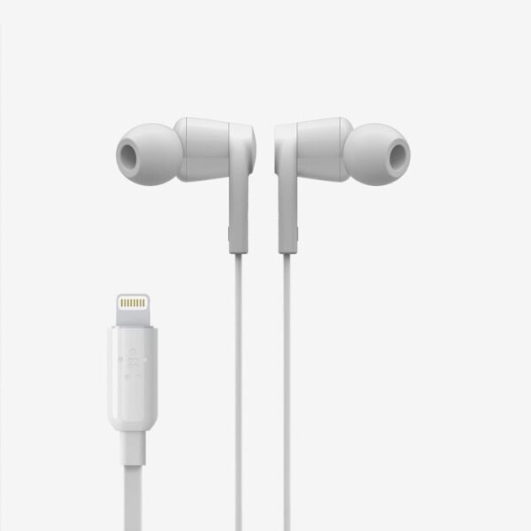 Belkin G3H0001btWHT RockStar In-Ear Lightning Headphones White - Image 2