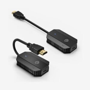 Powerology Wireless HDMI Mirroring Adaptor Pair with USB-C Cable Full HD 1080P - Black PHDMRA