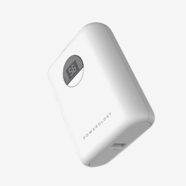 Powerology 10000mAh 18W PD & QC3.0 Power Bank USB-A to USB-C - White PPBCHA04 - Image 2