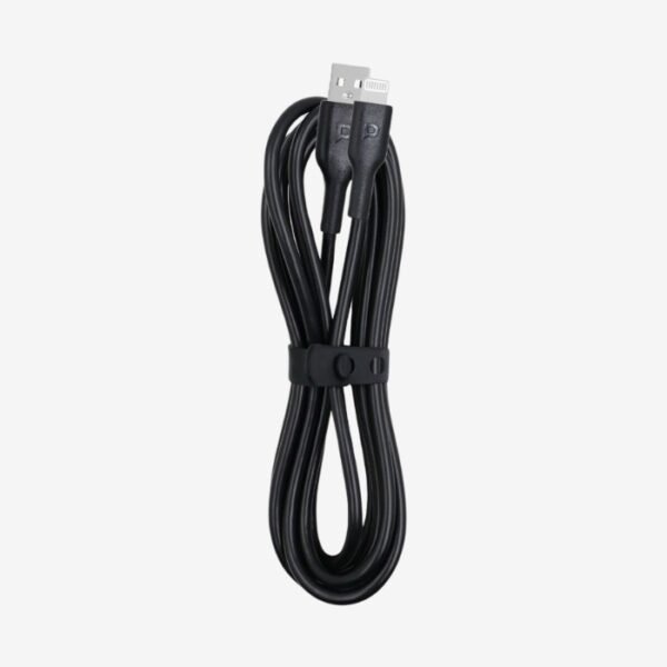Powerology USB-A To Lightning Data Sync And Charge Cable 1.2m - Black PWATL1M - Image 4