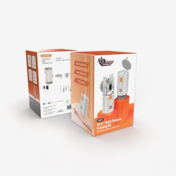 Porodo Gaming 20 in 1 Cleaning Kit - White - Image 5