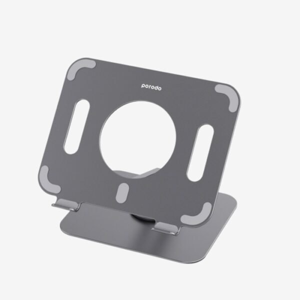 Porodo Alum. Alloy Holder Angle Adjustable And Rotatable Tablet Stand - Image 2