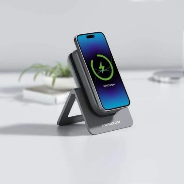 Powerology MagSafe COMBO POWER BANK + CHARGING STAND 10000mAh PPBCHA21 - Image 3
