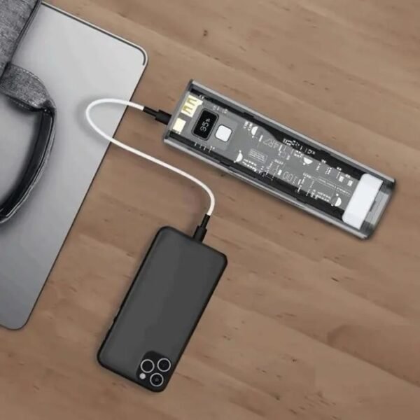 Powerology Crystalline Series Power Bank 24000mAh PD 100W - Dark Gray PPBCHA16 - Image 4