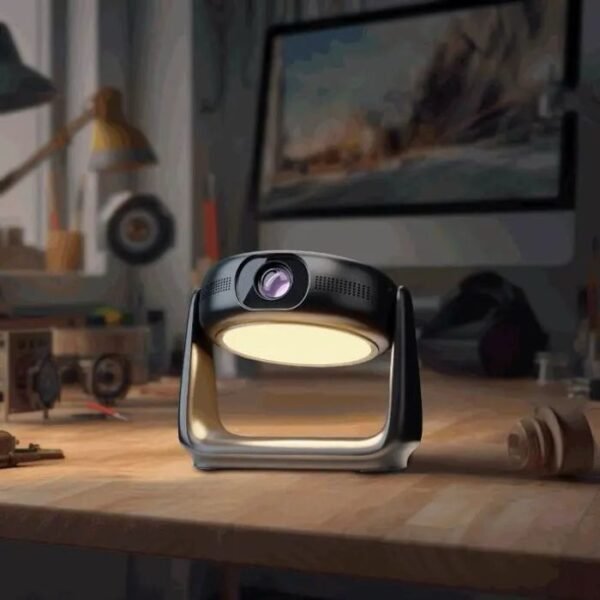 Powerology 300 Ansi Lumens Full HD Portable Projector with Built-in Battery and LCD light PWHDPBN - Image 4