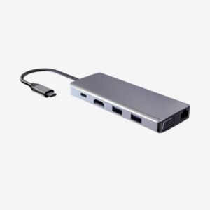 Powerology 11 In 1 USB C HUB Ethernet HDMI VGA 60W Fast Charge P21CHBGY