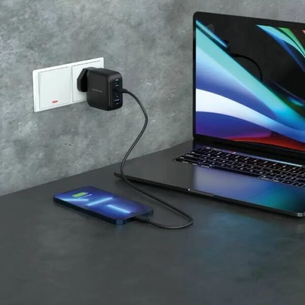 Powerology 3 Port PD +1QC3.0 GaN Wall Charger 100W PWCUQC006 - Image 5