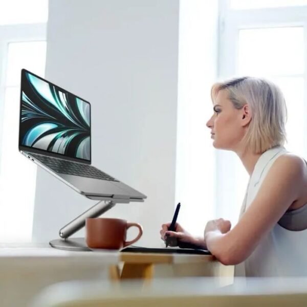 Powerology Rotatable Desktop Stand for Laptop - Dark Grey PLPRST - Image 4