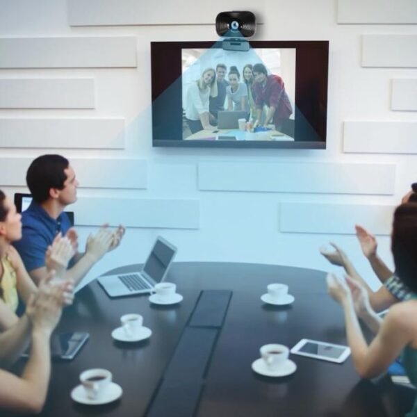 Powerology 1080p Web Cam with 5x Digital Zoom in-built Mic and Speaker- Black PCFRCMBK - Image 5