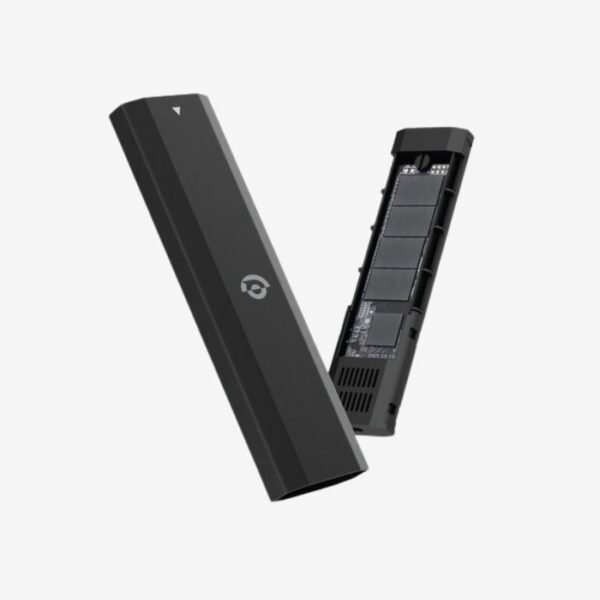 Powerology Dual Protocol Portable SSD Drive 256GB - Black PWSSD256