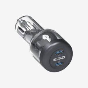 Powerology Crystalline Series Car Charger PD 35W - Transparent/Grey PCCSR011