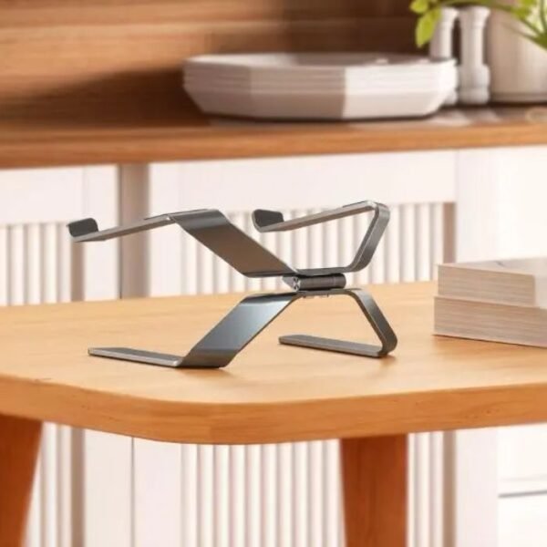 Porodo Alum. alloy 360% Rotatable and Adjustable Laptop Stand - Grey - Image 3