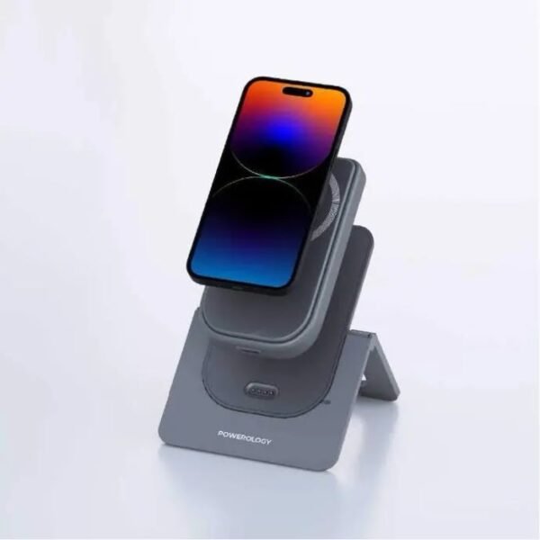 Powerology MagSafe COMBO POWER BANK + CHARGING STAND 10000mAh PPBCHA21 - Image 4