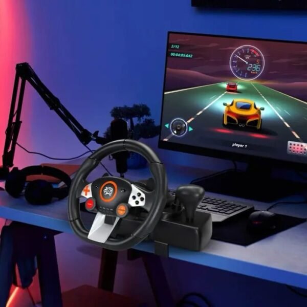 Porodo Gaming 7in1 Steering Wheel PDX627 - Image 3