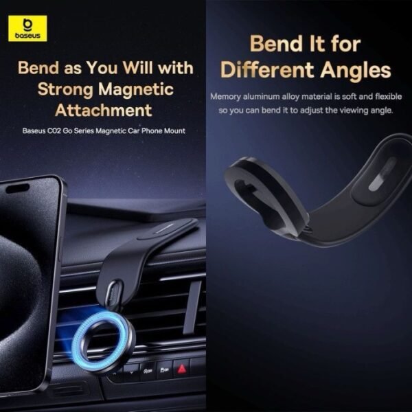 Baseus Magnetic Car Phone Mount Prime Trip Series C02 Go Black - Image 3