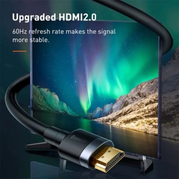Baseus 4K HDMI Male to Male Cable – Black CADKLF - Image 4