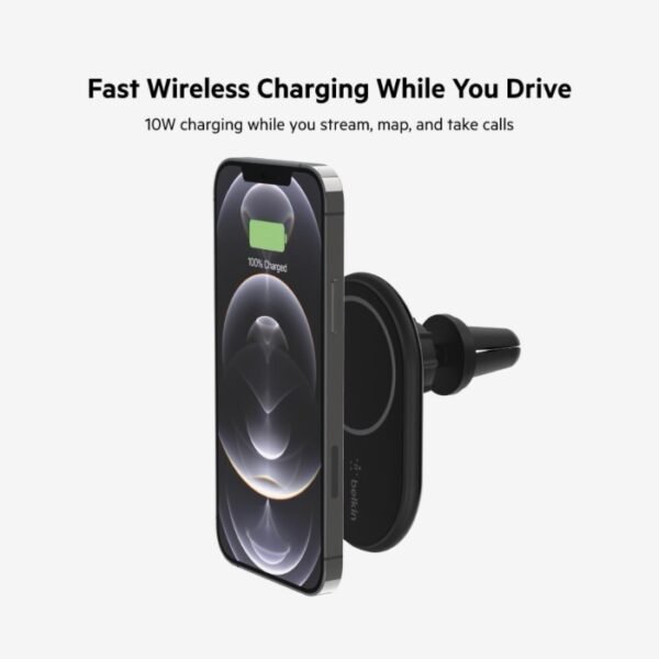 Belkin Boost Charge 10W Magnetic Wireless Car Charger WIC0004BTBK - Image 4