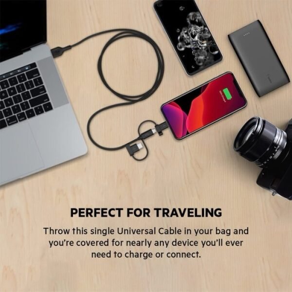 Belkin 3-in-1 Boost Charge Universal Cable 1m Black - Image 3