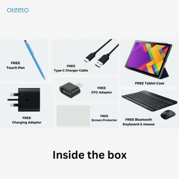 Oteeto Tab 11 Pro Android 5G Tablet And Keyboard,8 GB RAM 512 GB Storage,6000 MAh Battery - Image 4