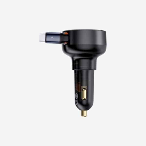 Baseus Enjoyment Pro Retractable USB-C Car Charger 60W - Image 3