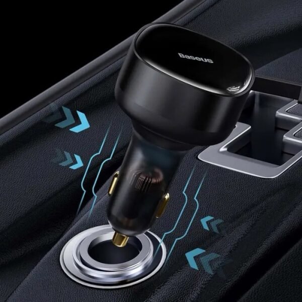 Baseus Enjoyment Retractable 2 In 1 Type C To Type C 33W Car Charger - Image 3