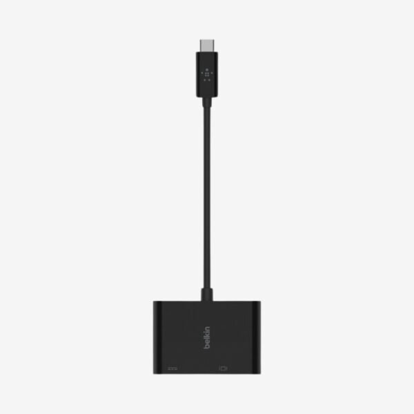 Belkin USB-C to VGA + Charge Adapter Black - Image 3
