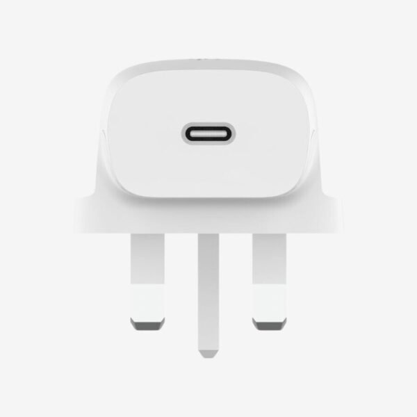 Belkin BoostCharge USB-C Wall Charger 20W - White (UK Plug) - Image 3