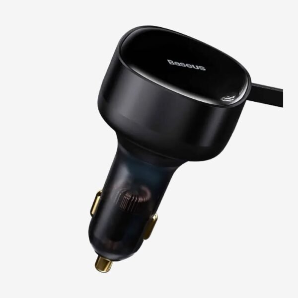 Baseus Enjoyment Retractable 2 In 1 Type C To Type C 33W Car Charger - Image 2